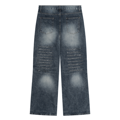 "Composition" Men's Vintage Wash Denim Jeans