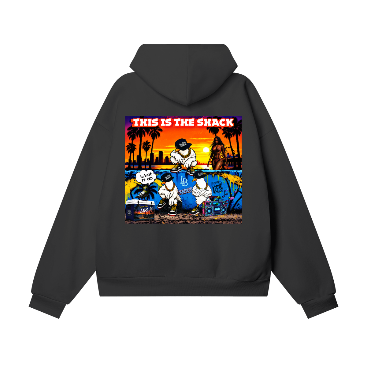 "Duece & The Crew" Poster Super Heavyweight Fleece Hoodie