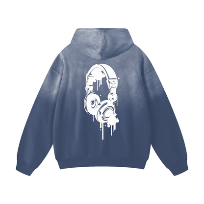 DripHop Heavyweight Sunfade Oversized Hoodie
