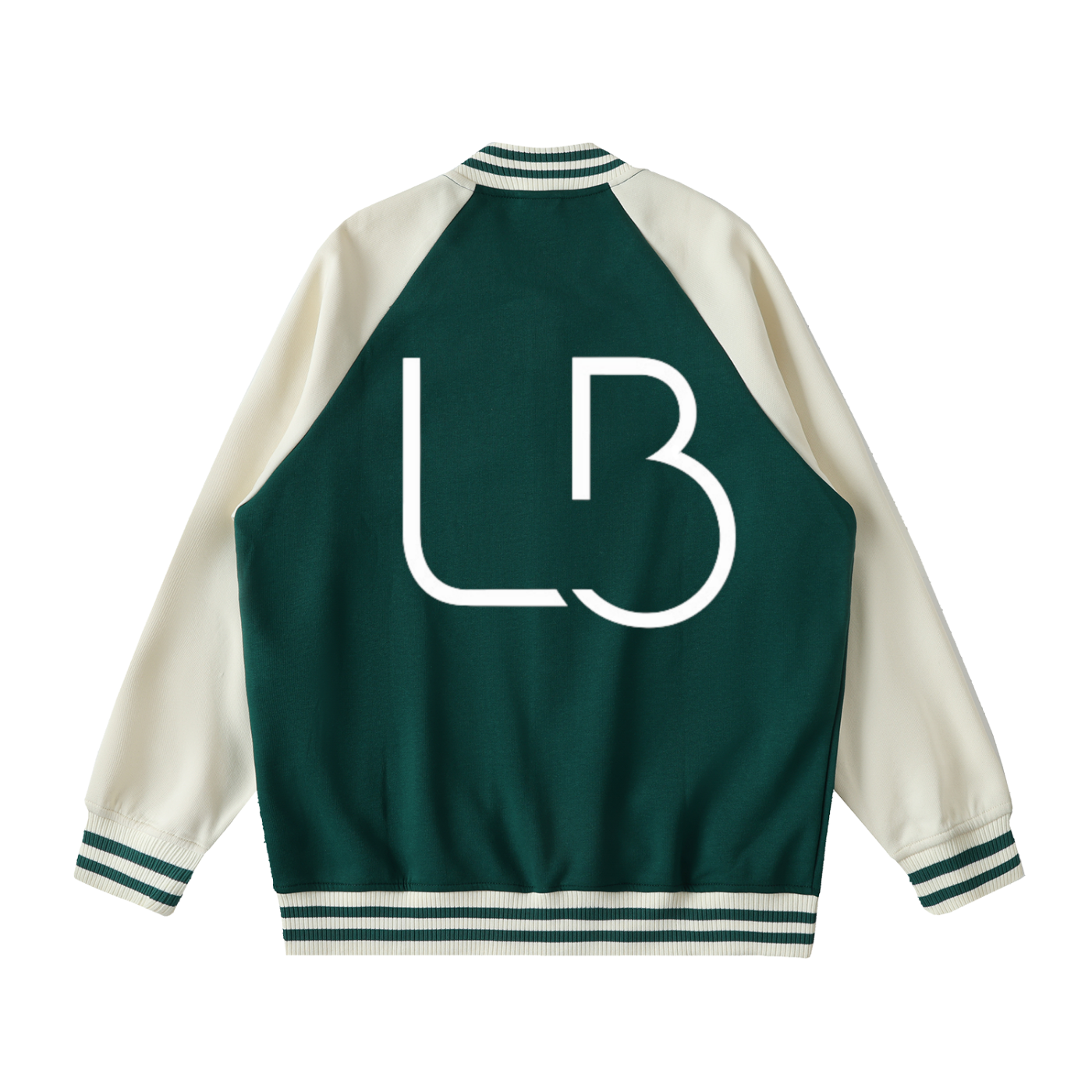 Long Beach Casual Wear - Two Tone Raglan Sleeve Varsity Jacket