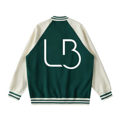 Long Beach Casual Wear - Two Tone Raglan Sleeve Varsity Jacket