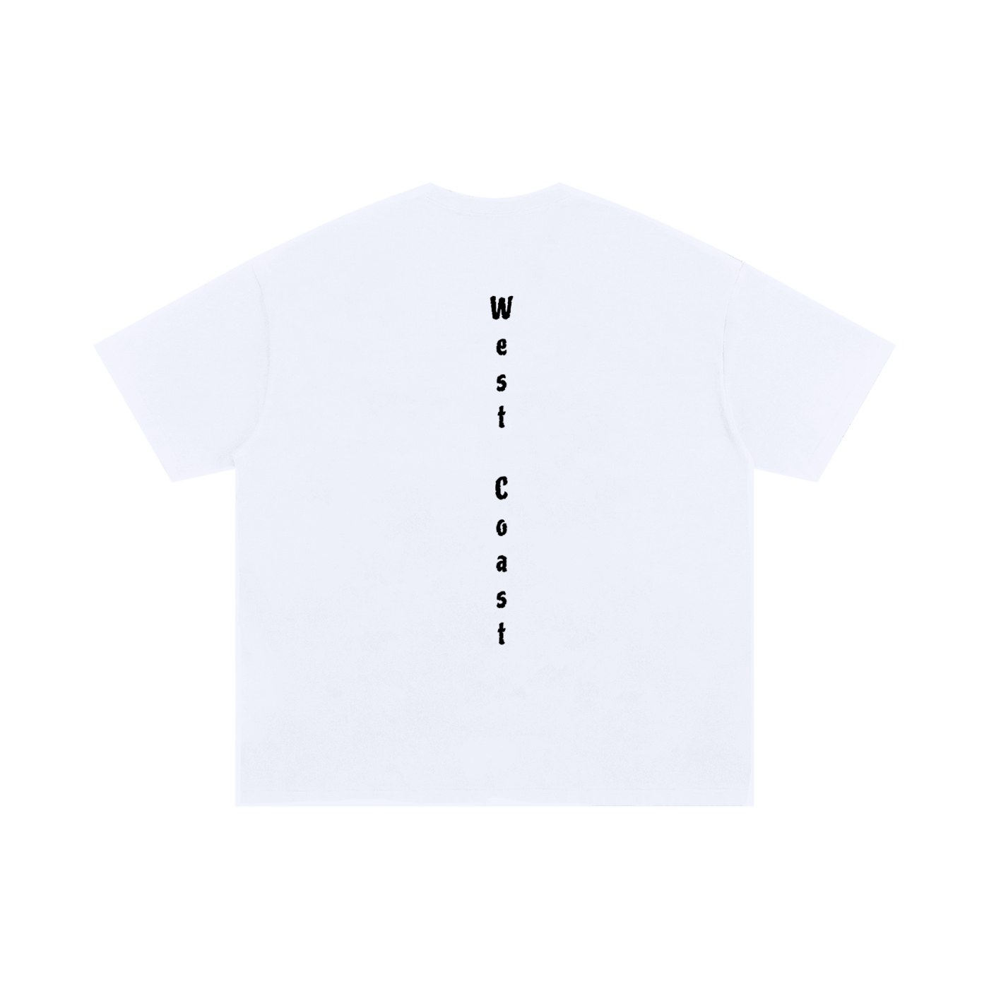 Cali West Coast - Oversized T-shirt - White/ Black