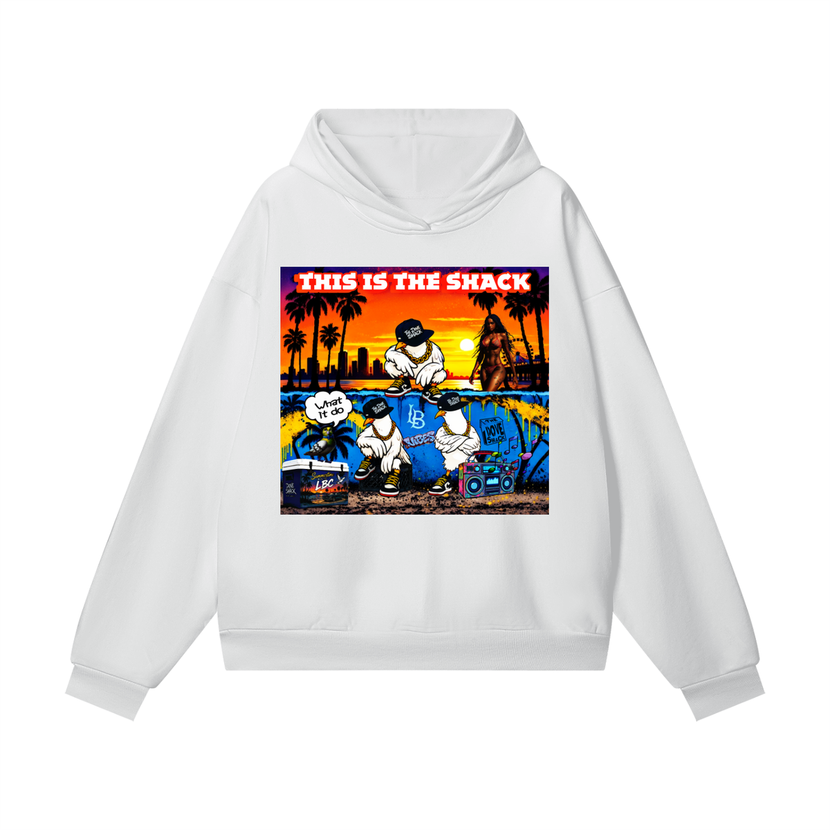 "Duece & The Crew" Poster Super Heavyweight Fleece Hoodie