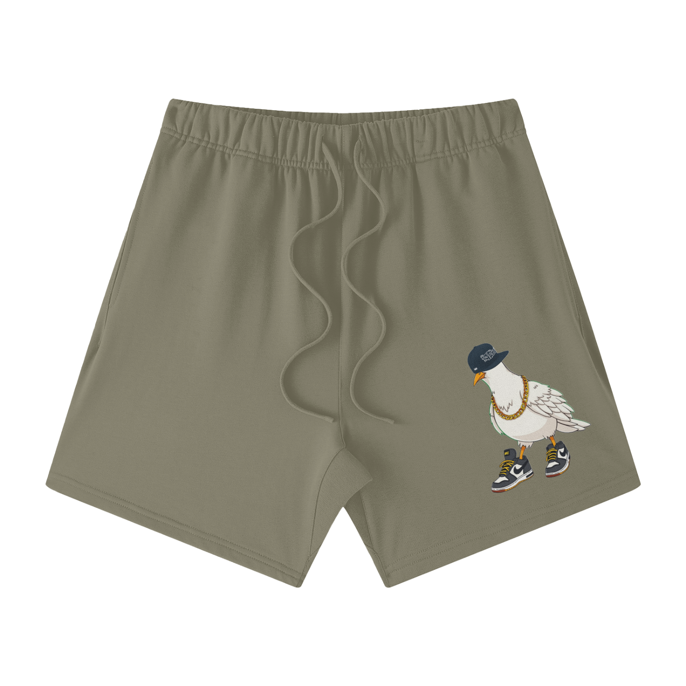 Duece the Dove Heavyweight Earth Tone Cotton Shorts