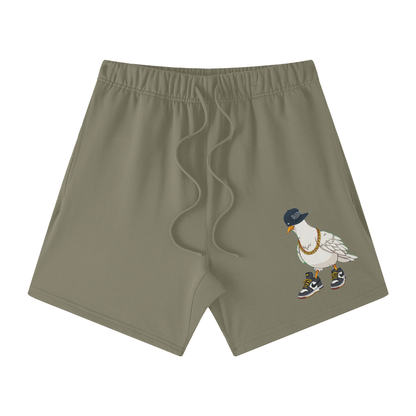 Duece the Dove Heavyweight Earth Tone Cotton Shorts
