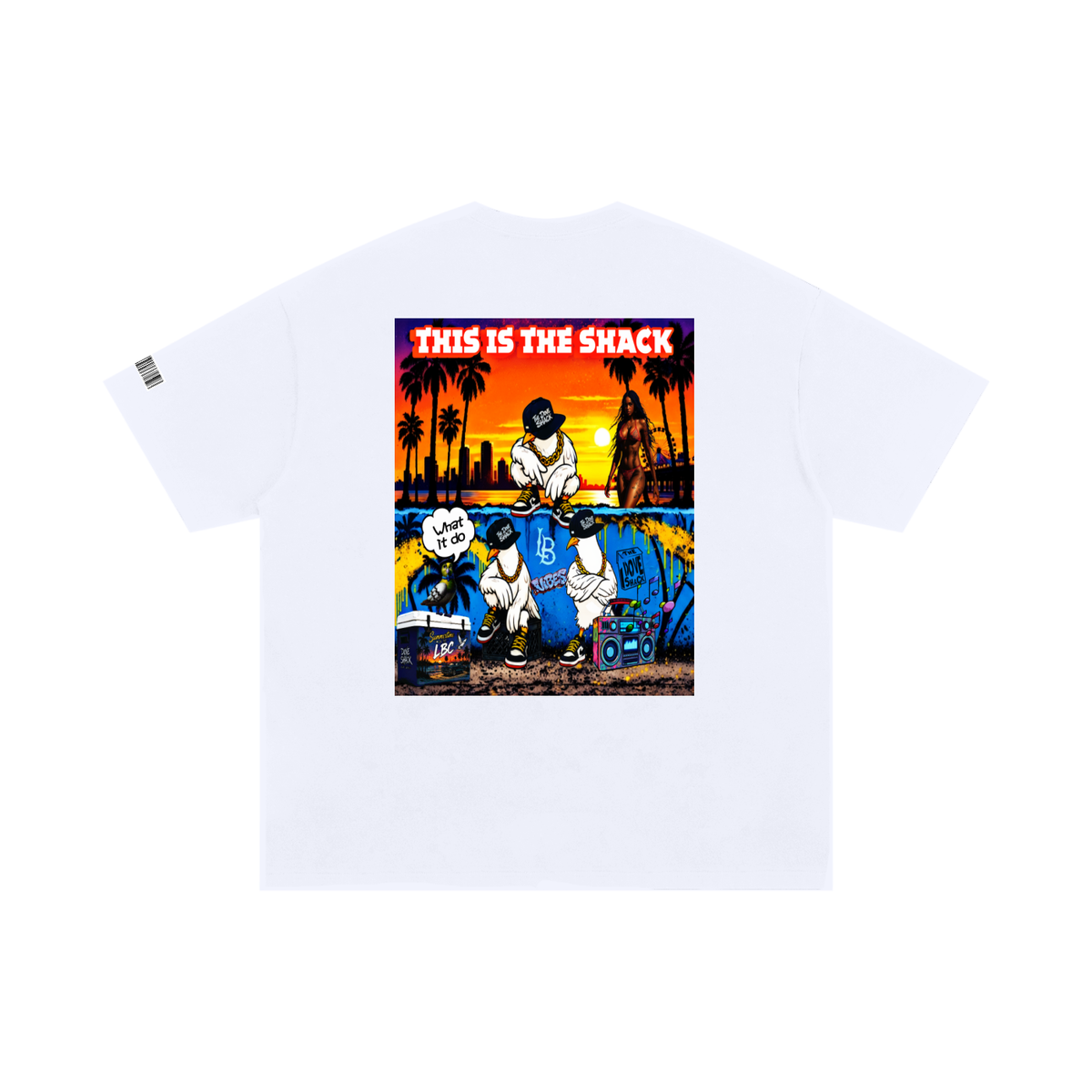 "Duece & The Crew" Unisex Oversized Poster T-Shirt