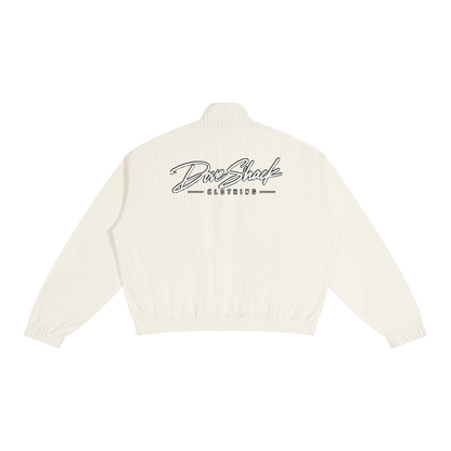 "Nights On Pine" Striped Full-Zip Track Jacket