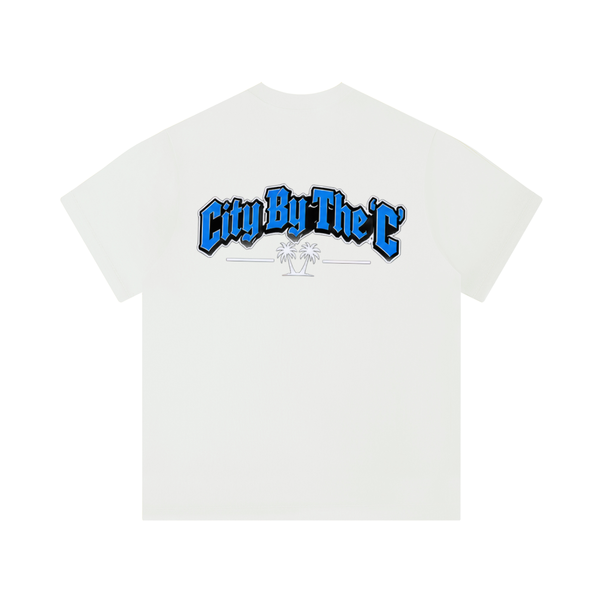 "City By The C" Blue logo Regular Fit T-Shirt