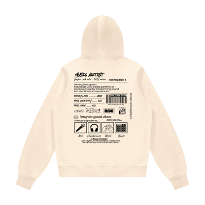 "Artist Ingredients" Unisex Fleece Hoodie