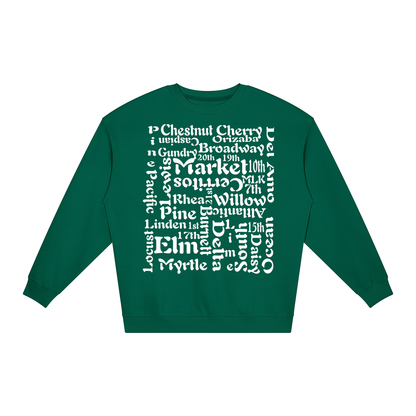 "Block 2 Block" Unisex Loose Crewneck Sweatshirt