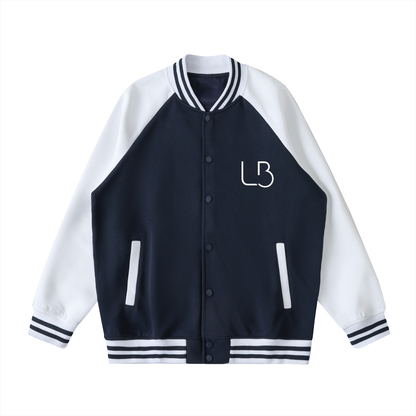 Long Beach Casual Wear - Two Tone Raglan Sleeve Varsity Jacket