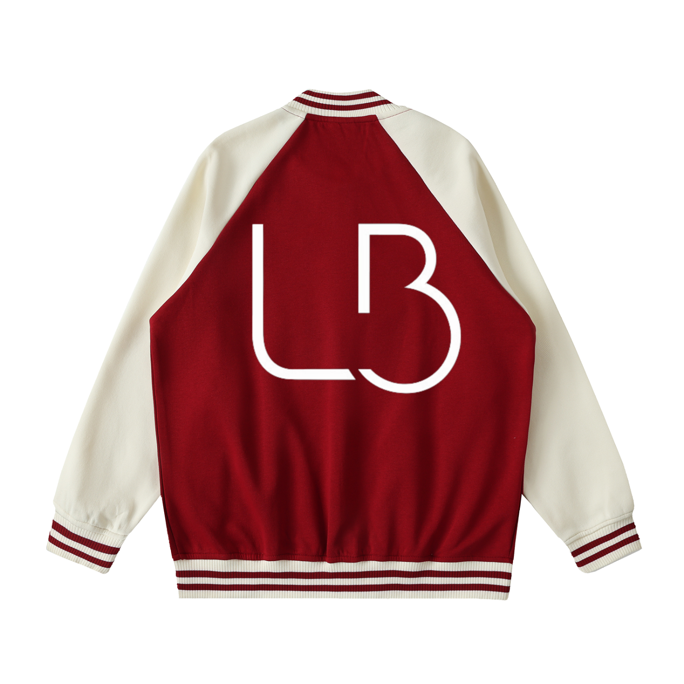 Long Beach Casual Wear - Two Tone Raglan Sleeve Varsity Jacket