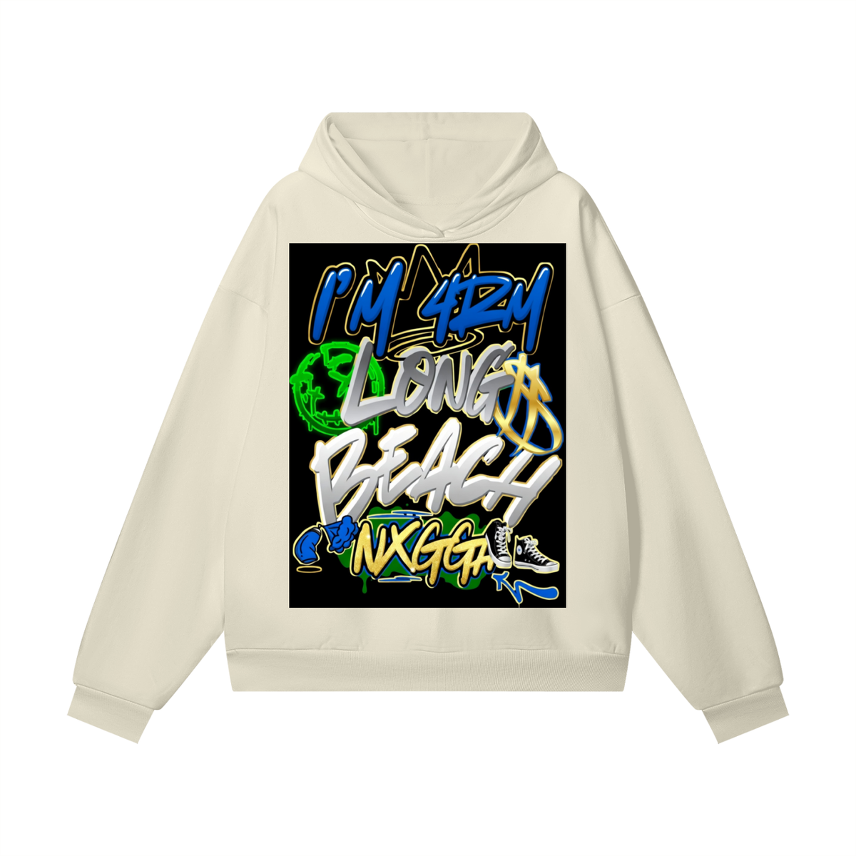 "Where U From" Super Heavyweight Hidden Pocket Hoodie
