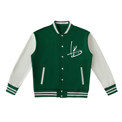 Long Beach Casual Wear - Two-Tone Fleeced Varsity Jacket