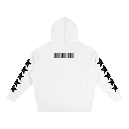 "Rap Star" Star Sleeve Oversize Fleeced Hoodie