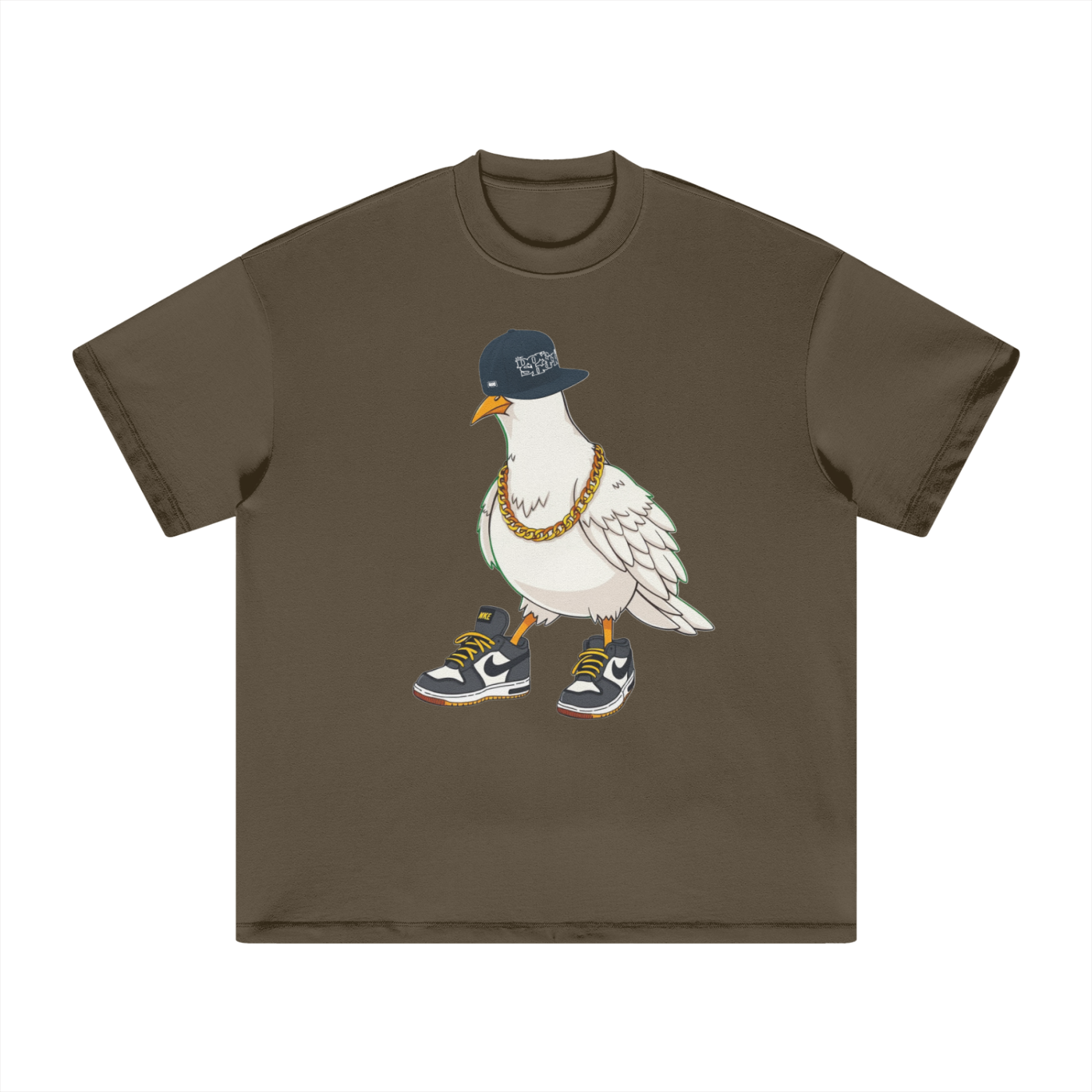 Duece the Dove Heavyweight Earth Tone T-Shirt