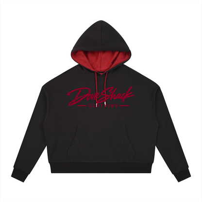 "Dove Shack Clothing" Casual Contrast Drawstring Hoodie