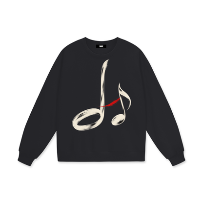 "Half Note" Heavyweight Drop Shoulder Sweatshirt