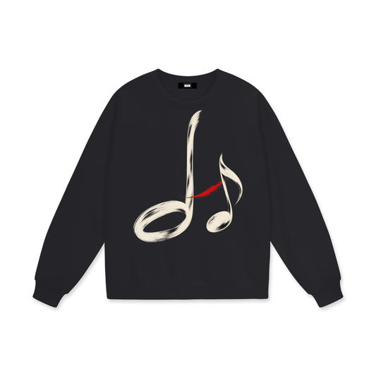 "Half Note" Heavyweight Drop Shoulder Sweatshirt