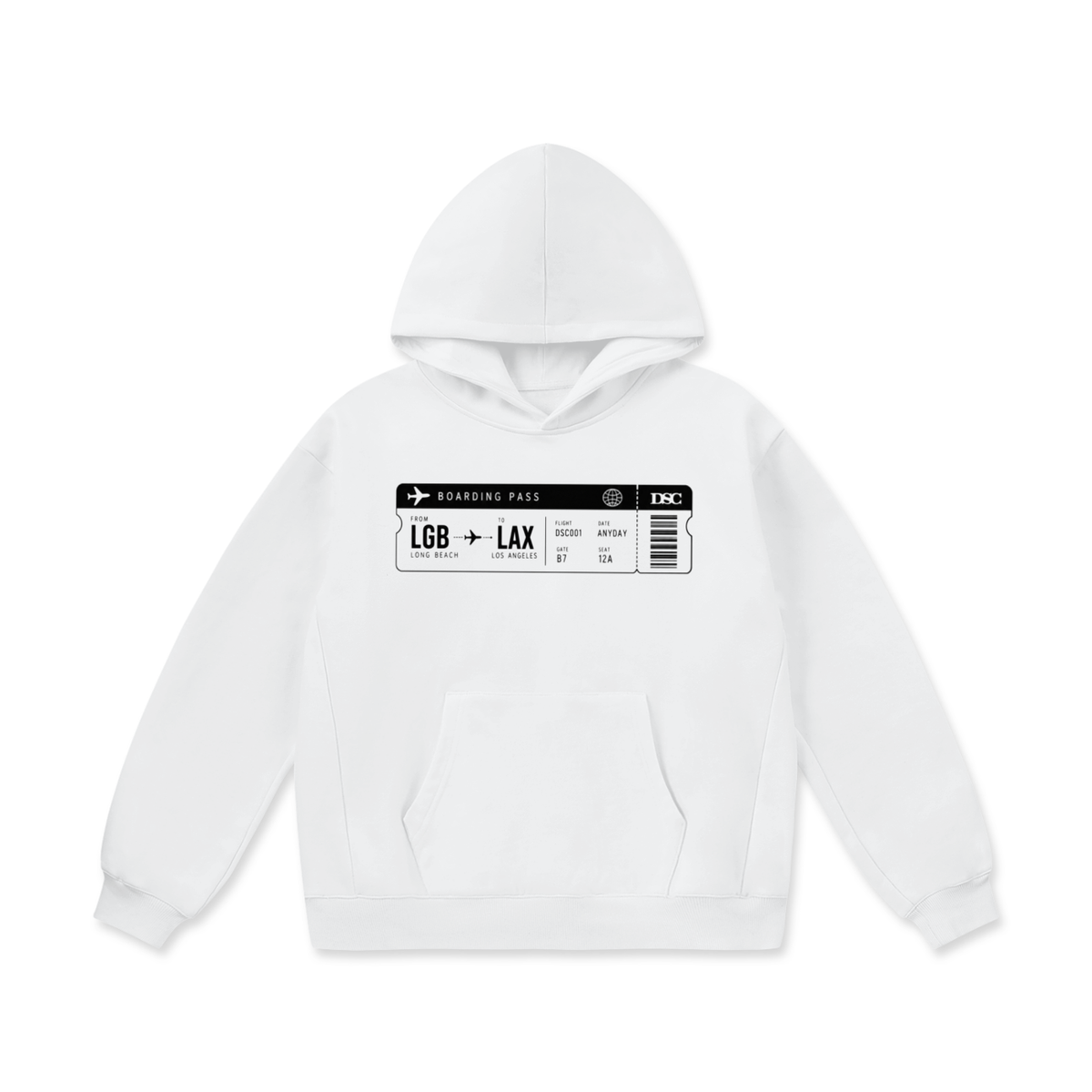 Boarding Pass To Success | Oversize Heavyweight Hoodie