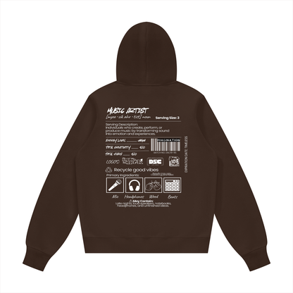 "Artist Ingredients" Unisex Fleece Hoodie