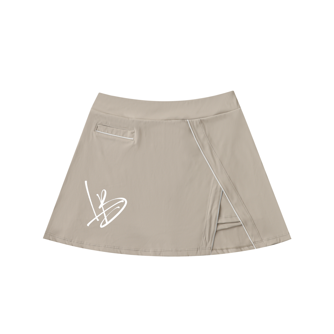 Long Beach Casual Wear - Women's High-Waist Pocketed A-Line Skirt