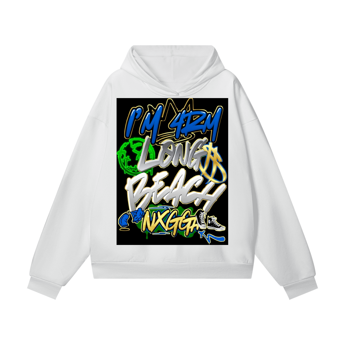 "Where U From" Super Heavyweight Hidden Pocket Hoodie