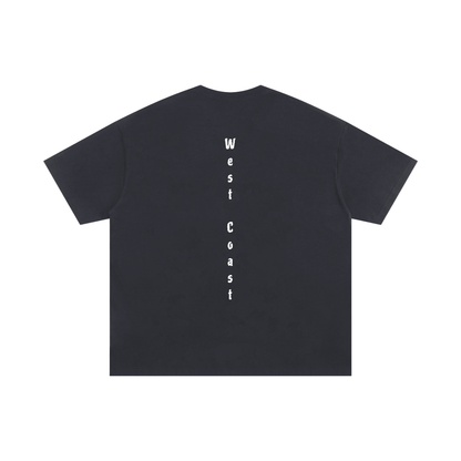 Cali West Coast - Oversized T-shirt - Black/ Brown