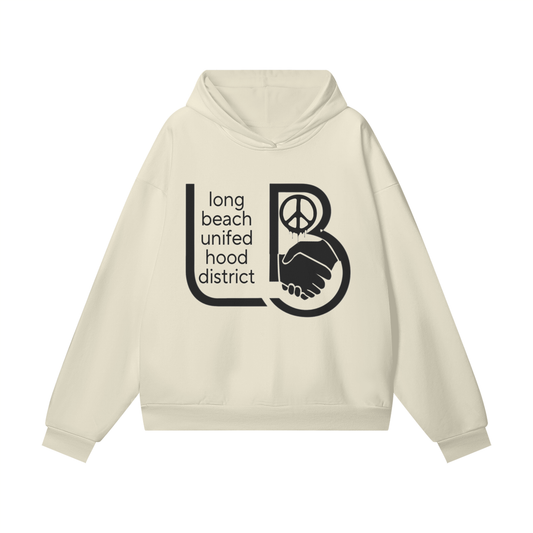 Peace & Unity - Oversize Heavyweight Hidden Pocket Fleece Hoodie