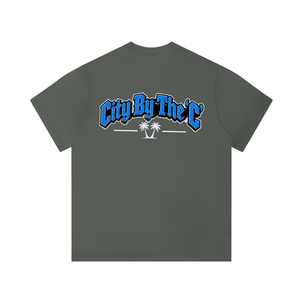 "City By The C" Blue logo Regular Fit T-Shirt