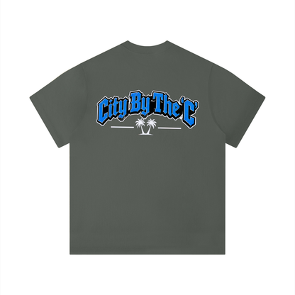 "City By The C" Blue logo Regular Fit T-Shirt