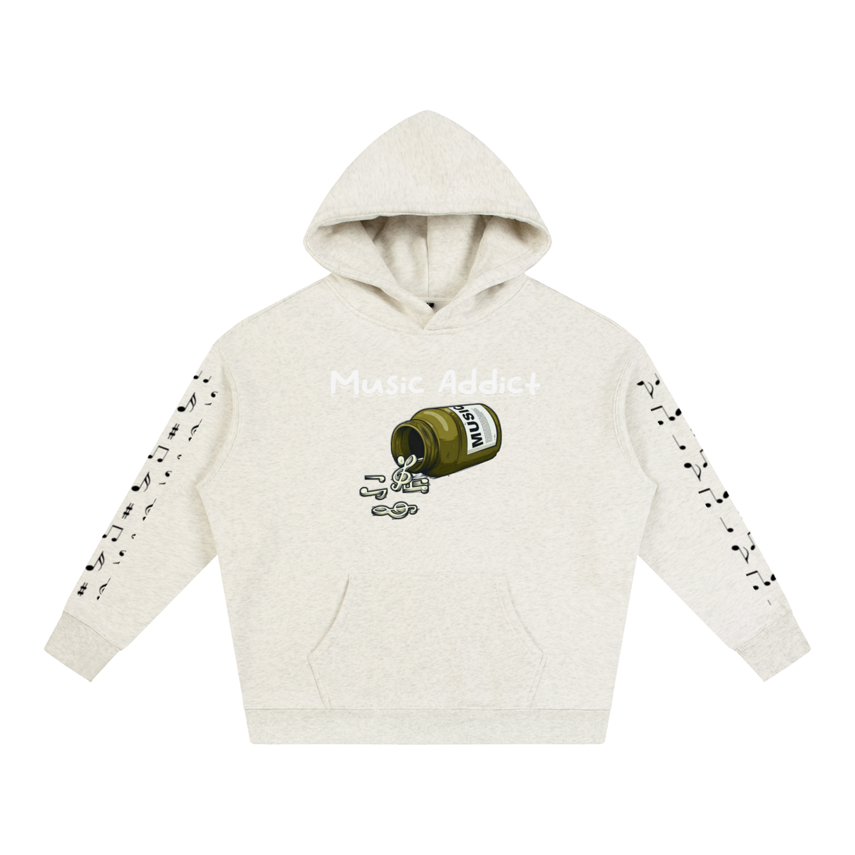 Music Addict Fleeced Hoodie