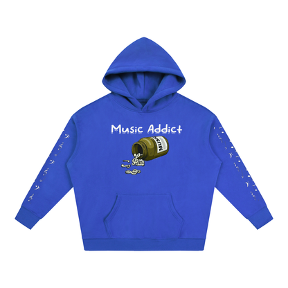 Music Addict Fleeced Hoodie