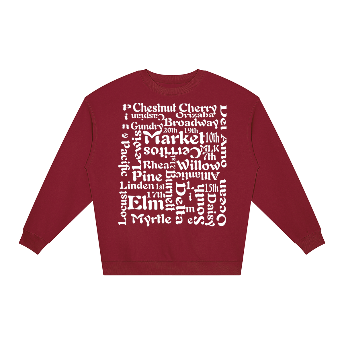 "Block 2 Block" Unisex Loose Crewneck Sweatshirt