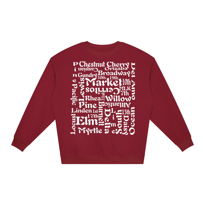 "Block 2 Block" Unisex Loose Crewneck Sweatshirt