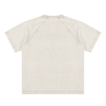 Duece the Dove Vintage Washed Raglan Cotton T-Shirt