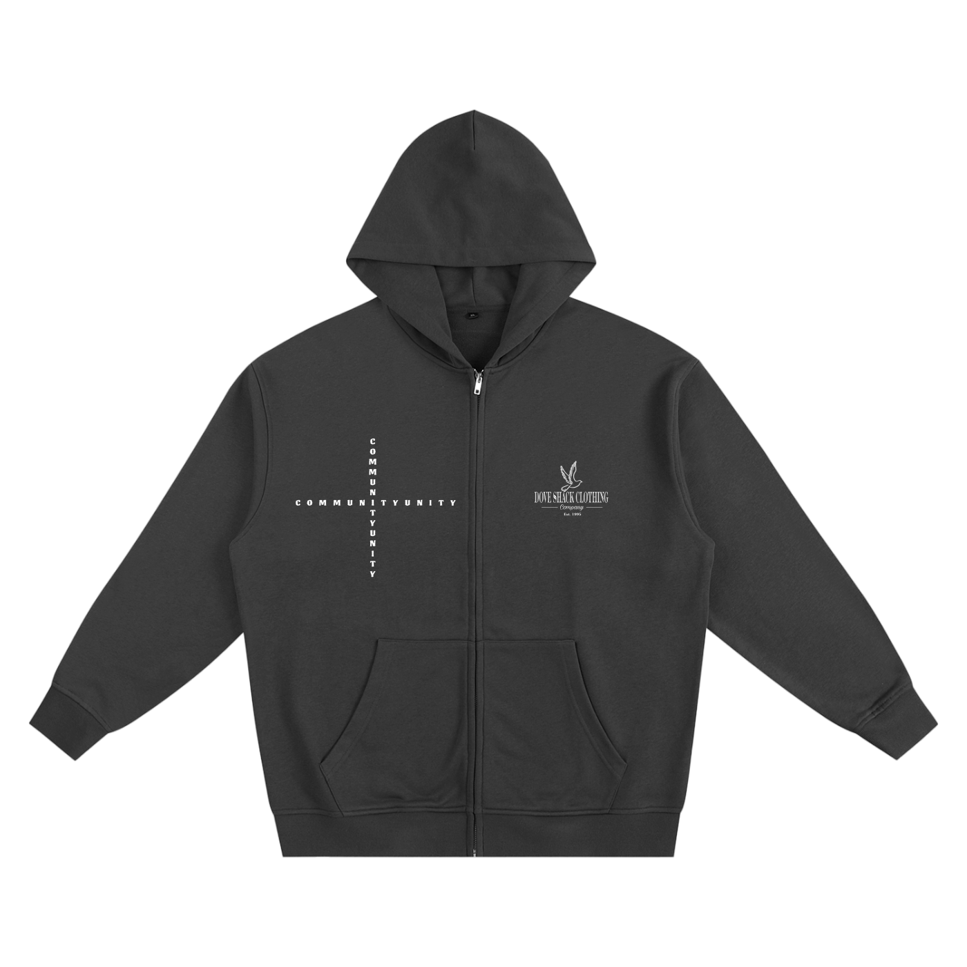 Peace & Unity - Heavyweight Zip-up Hoodie