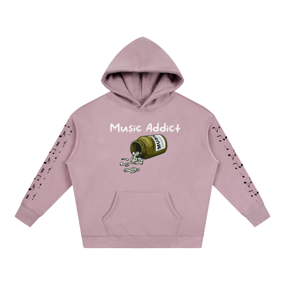 Music Addict Fleeced Hoodie