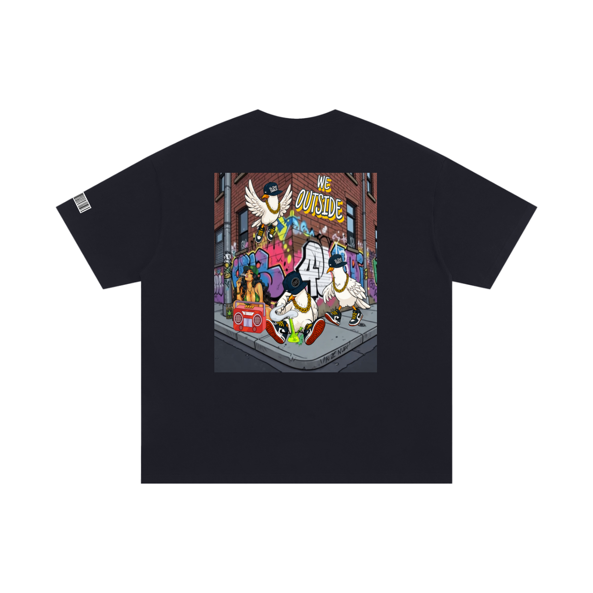 "Duece & The Crew" Unisex Oversized Poster T-Shirt