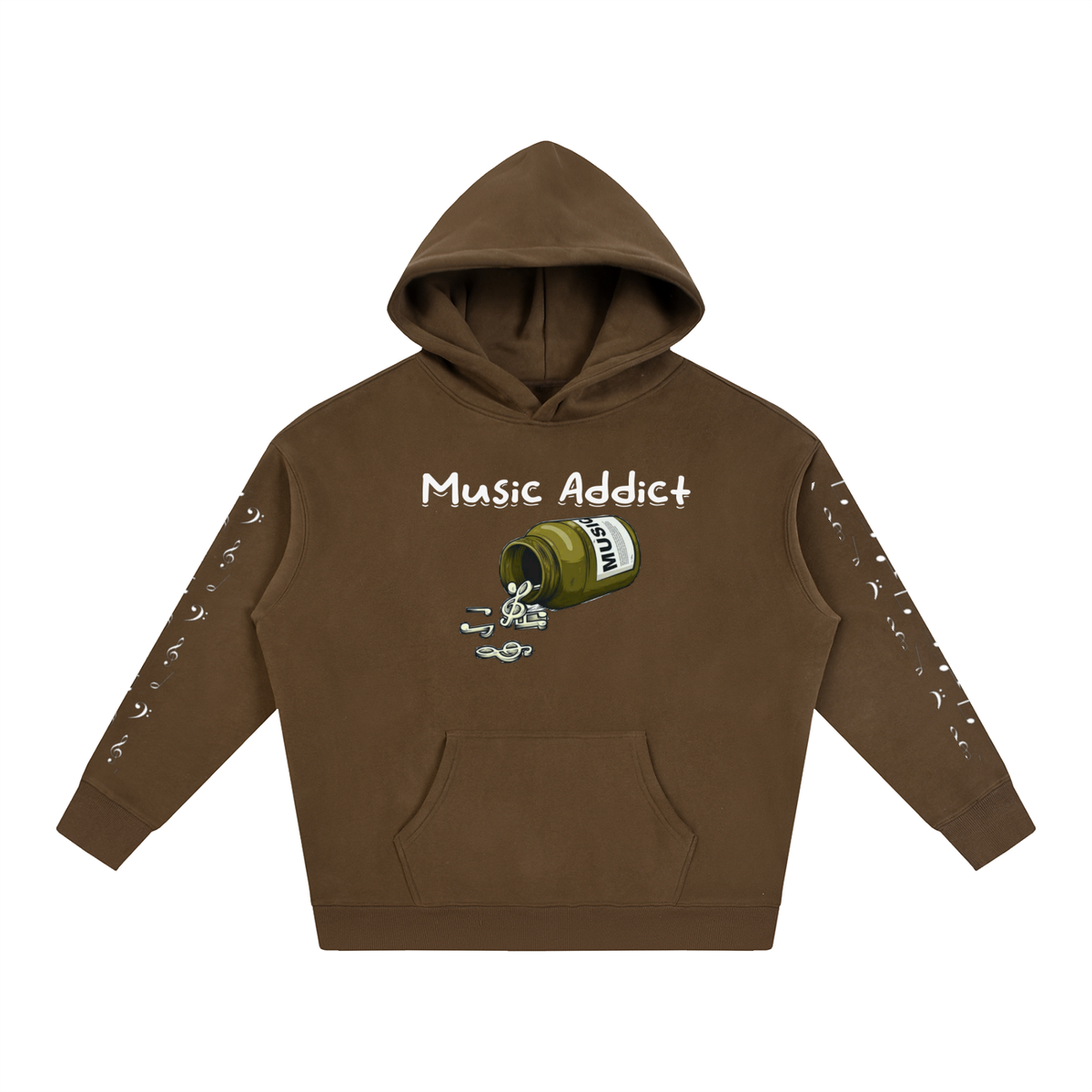 Music Addict Fleeced Hoodie