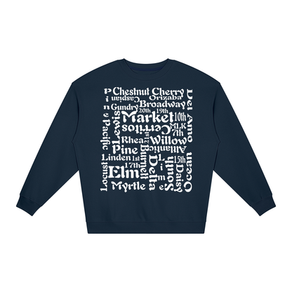 "Block 2 Block" Unisex Loose Crewneck Sweatshirt