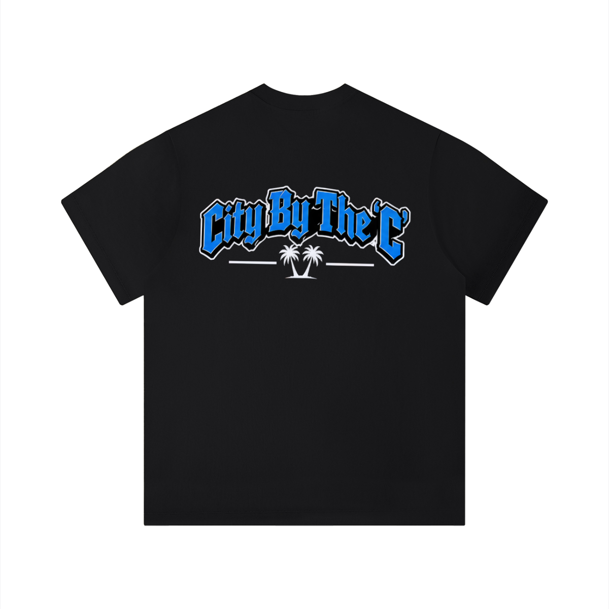 "City By The C" Blue logo Regular Fit T-Shirt