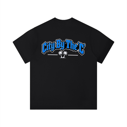 "City By The C" Blue logo Regular Fit T-Shirt