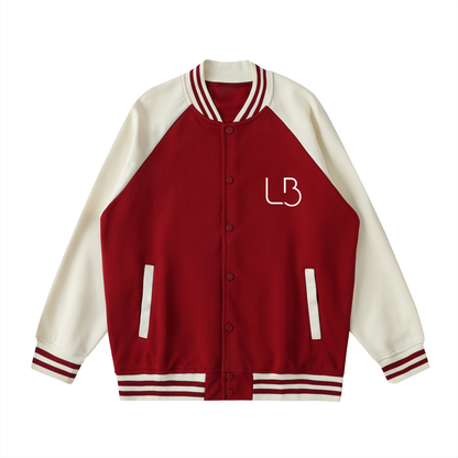 Long Beach Casual Wear - Two Tone Raglan Sleeve Varsity Jacket