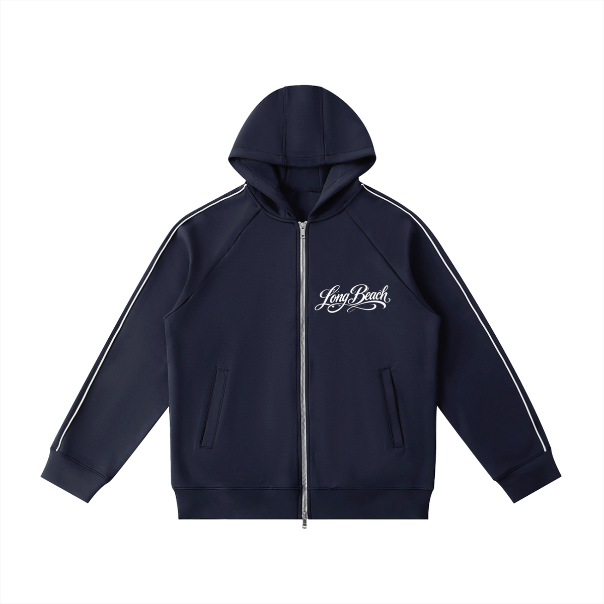 "City By The C" Long Beach Heavyweight Zip Hoodie