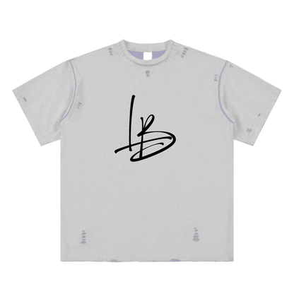 Long Beach Casual Wear - Hand-frayed Reversible T-shirt