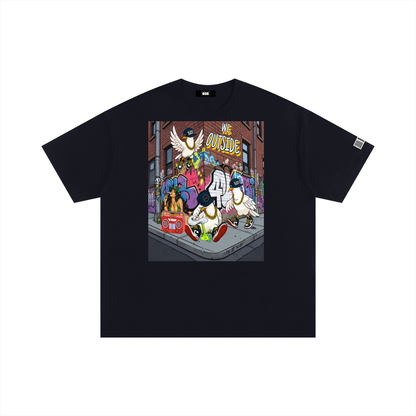 "Duece & The Crew" Unisex Oversized Poster T-Shirt