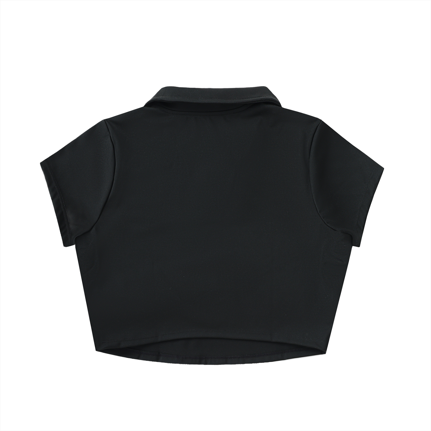 Long Beach Casual Wear - Women's V-Neck Lapel Crop Top