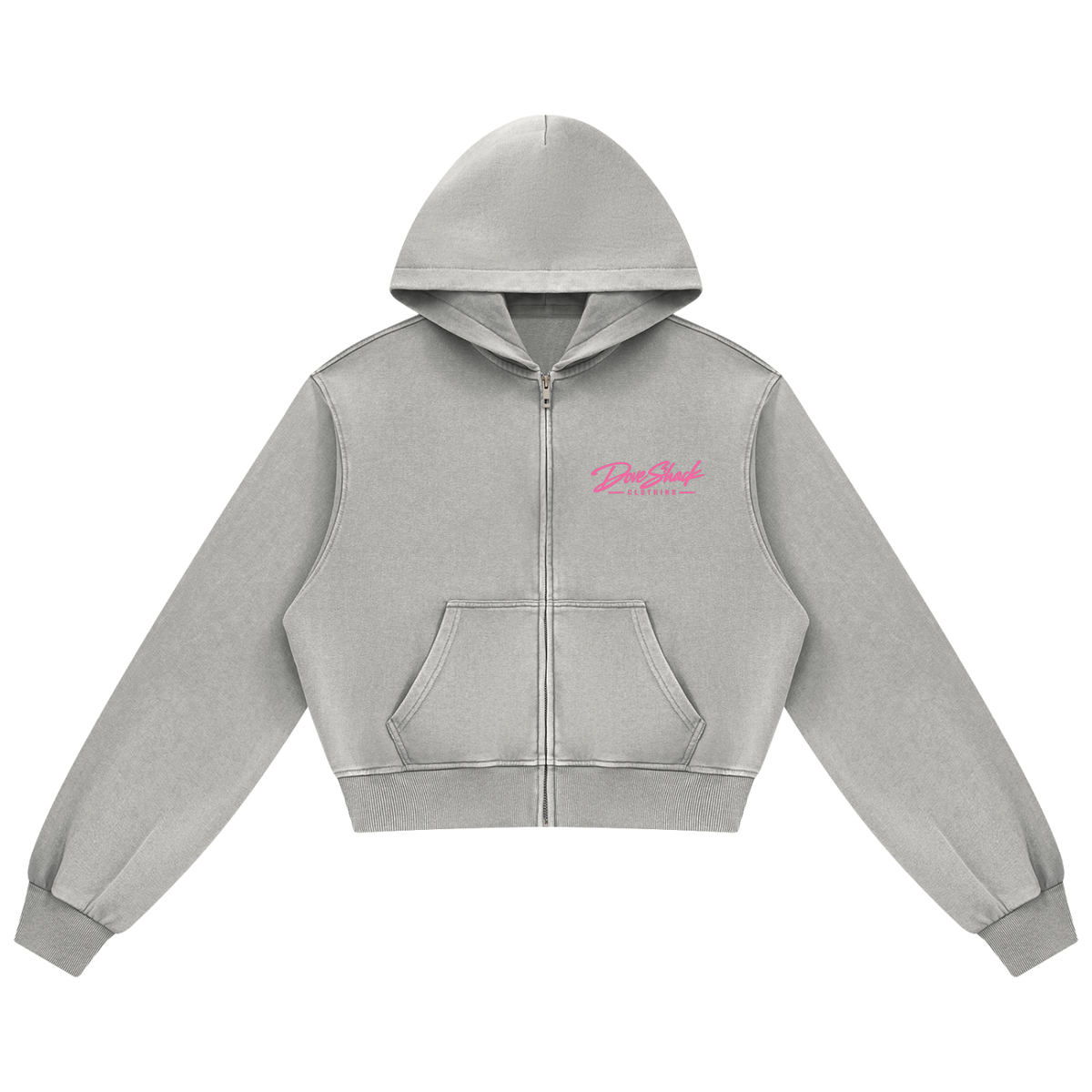 "Lovely" Ladies Mineral Wash Full Zip Hoodie