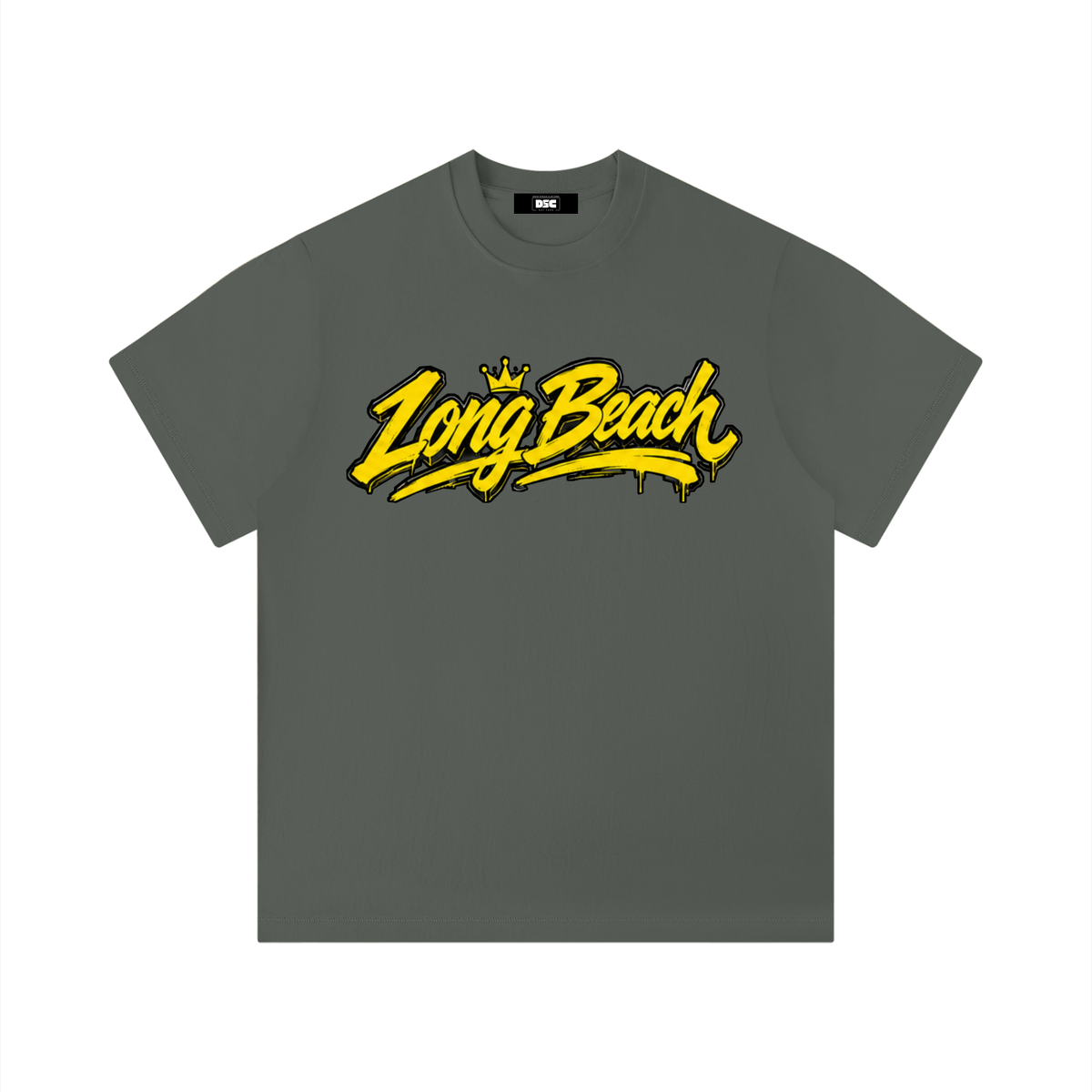 "City By The C" Yellow logo Regular Fit T-Shirt